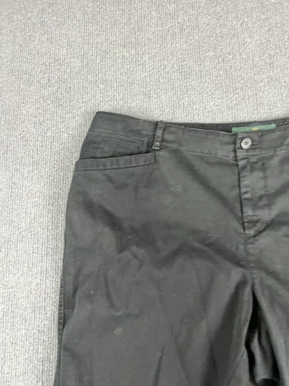 Lauren Jeans Co. Womens Black Cotton Bermuda Shorts Size 14W